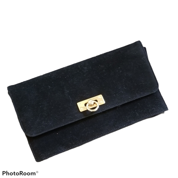 Black Velvet Clutch Purse - Picture 9 of 9